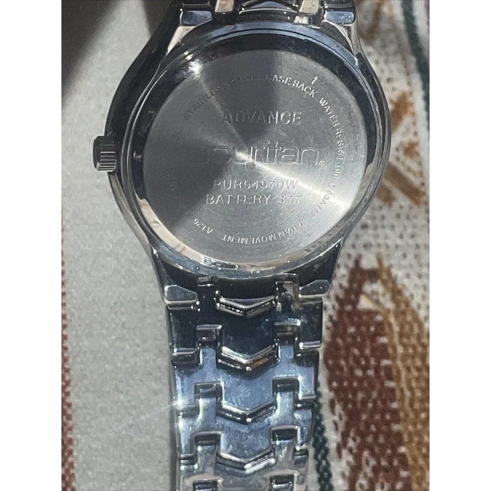 Mens Watch Puritan Advance, Date Day Of Week, Glow Hands And Numerals - New Batt